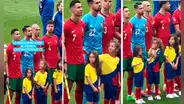 Eurocopa 2024: Niña se vuelve viral por su reacción al tocar a Cristiano Ronaldo en partido ante Turquía