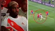 Farfán y su llamativa reacción tras gol que falló Lapadula ante Chile: "Eso donde patees entra"
