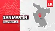 Temblor de magnitud 4.9 se sintió en San Martín hoy, según IGP