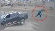 Comas: intentan robar camioneta, pero no encendió y delincuentes fueron atacados con piedras