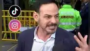 Mark Vito promociona sus cuentas de TikTok e Instagram al salir de audiencia por caso Cócteles: "Los invito a seguirme"