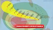 Huracán Beryl TRAYECTORIA en Guatemala: por dónde viene, alertas y pronóstico, según INVUMEH