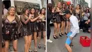 Corazón Serrano SORPRENDE a fans en Gamarra al cantar y bailar sus exitosas canciones en la calle