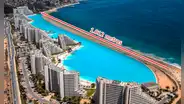La segunda piscina más grande del mundo está en América Latina: tiene 1 km de largo y se llena con 66 millones de galones