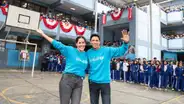 Gianella Neyra y André Silva: Actores resaltan proyectos de escolares de Carabayllo