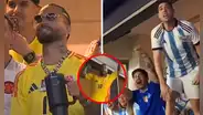 Maluma discute enojado con hinchas argentinos durante la derrota de Colombia en la final de la Copa América 2024