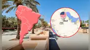 El terreno de un país de Sudamérica en Arabia Saudita que Estados Unidos usa como estacionamiento hace 15 años