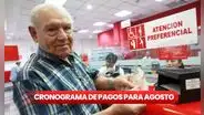 Cronograma de pagos del Banco de la Nación, agosto 2024: consulta las fechas de cobro de sueldos y pensiones
