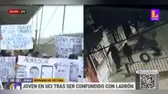 Vecino confunde a joven con ladrón y lo deja en UCI tras agredirlo: cámaras captaron el ataque en Ate