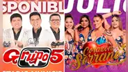 Conciertos en Perú 2024, del 19 al 21 de julio: Grupo 5, Corazón Serrano, Armonía 10 y más