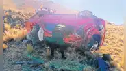 Volcadura de auto en vía Juliaca-Arequipa deja un fallecido y 5 heridos: entre ellos un bebé