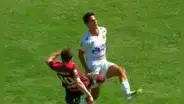 La brutal plancha de Calcaterra que le costó la roja y lo deja fuera del clásico ante Alianza Lima