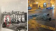 Poste caído en plaza San Martín, y que hirió a un hombre, data de 1935: casi un siglo sin mantenimiento por la MML