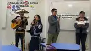 Alumnos peruanos contrataron mariachis para sorprender a su profesor en universidad y dicen: “Se aprobó”