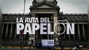 Paracas pasea papel higiénico gigante frente al Congreso y al Poder Judicial: "¡Qué tal papelón!"
