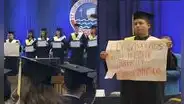Joven universitario realiza polémico mensaje durante su graduación y usuarios reaccionan: “El más valiente de todos”