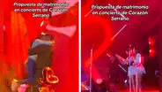 Peruano sube al escenario de Corazón Serrano y pide matrimonio a su novia en pleno concierto