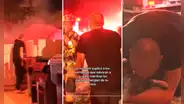 Hombre llora desesperadamente y suplica a bomberos que salven a su gato de incendio en su casa