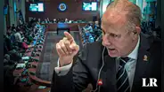 Tensa presentación del canciller en la OEA: en medio de gritos de 'Dina asesina' y advertencias por su actitud
