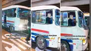 Chofer en San Juan de Lurigancho coloca un maniquí en su bus y en redes bromean: “Es el reemplazo del cobrador”