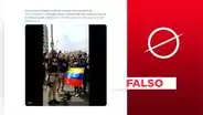 Video no muestra a militares venezolanos uniéndose al pueblo: es una actuación