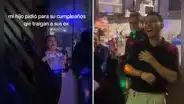 Peruano pidió celebrar su cumpleaños con todas sus exparejas y su mamá lo hizo realidad: clip es viral