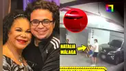 Revelan NUEVAS imágenes de Natalia Málaga rayando el auto del hijo de Eva Ayllón