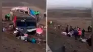 Accidente en la Panamericana Norte deja 1 fallecido y al menos 23 heridos tras despiste de bus
