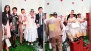 Familia china asiste a boda puneña y tiene inesperada reacción al ofrecerles una caja de cerveza
