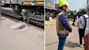 Descuido fatal en Ate: joven es arrollado por tren de carga cuando cruzaba railes con audífonos