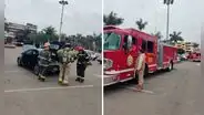 Alerta en el Parque de las Leyendas por fuga de gas en vehículo ubicado en los exteriores del zoológico
