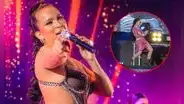 Daniela Darcourt se une al trend ‘Son de amores’ en pleno concierto y dicen: “El público la ama”