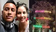 Christian Cueva sorprende al donar colosal castillo con los nombres de sus hijos en fiesta de Huamachuco