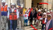 Dina Boluarte recibió gritos y abucheos en pleno simulacro nacional de sismo: "Devuelve los Rólex"