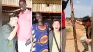 Peruano en África queda sorprendido por el gran tamaño de los sudaneses: “Ni saltando llego”