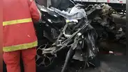 Camioneta se vuelca en carretera Pataz y queda hundida en el río: hay un fallecido y 3 desaparecidos