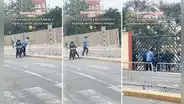 Serenazgo sube en su moto a joven con bastón para que llegue a tiempo y rinda examen de la UNMSM