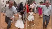 Niña peruana reta a su abuelito en huayno y menor sorprende: “Momentos que valen oro”