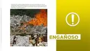 Estas fotos no evidencian quema de material electoral de los comicios de 2024 en Venezuela