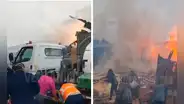 Incendio de grandes proporciones en Parque Porcino de Ventanilla moviliza 5 unidades de bomberos