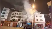Incendio en lavandería de Surco deja cinco heridos: fuga de gas sería la causa