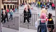 ¿Dónde están las rubias en Lima?: Jóvenes disfrazadas de Tiffany y Brittany sacan risas en Plaza de Armas