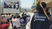 Hombre es asesinado de 20 disparos frente a colegio de SJL y bala perdida hiere a una madre