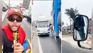 Vendedor venezolano reporta choque de camiones en Lima y le dicen: “Chamonoticias”
