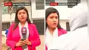 Periodista peruana se quiebra en pleno noticiero al conocer caso de joven baleado durante asalto