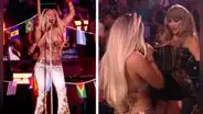Karol G pone a bailar a Taylor Swift en los MTV VMAS 2024 y fans reaccionan: "Una genia"