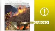 Fotos no corresponden a los recientes incendios forestales en Perú