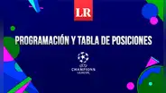 Tabla de posiciones Champions League 2024 EN VIVO: resultados y posiciones de la fecha 1