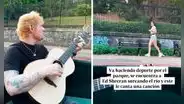 Joven sale a correr al parque y se encuentra con Ed Sheeran paseando en bote: ¡Le dedicó una canción!
