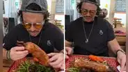 Mexicano prueba por primera vez cuy al horno y queda en shock: “Huele raro”
